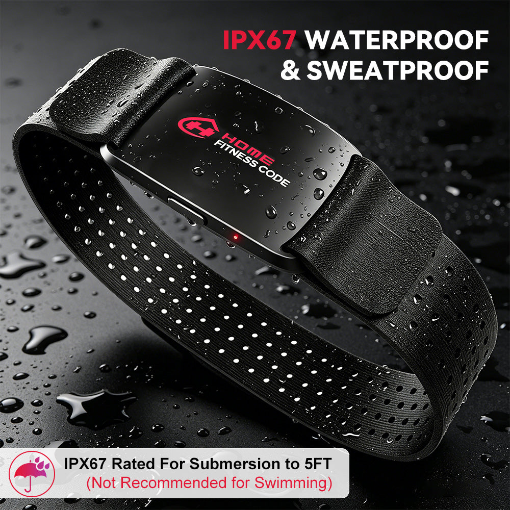HRM Heart Rate Monitor Armband HF01, Bluetooth 6.0, IP67 Waterproof