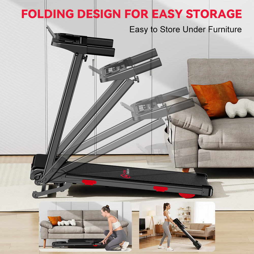 Folding Treadmill Q5 with Incline, Brushless Motor, Speed 1-12KM/H