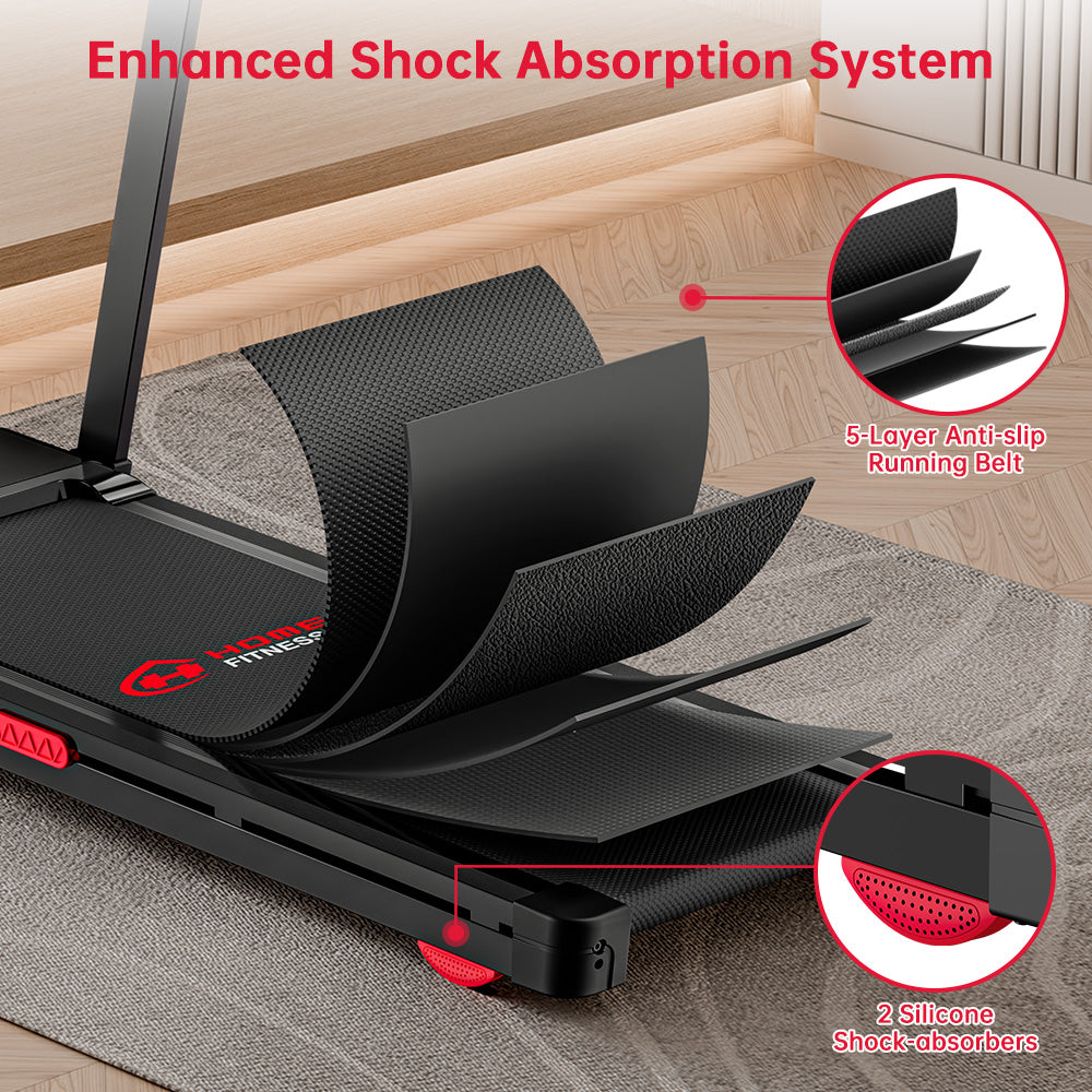 Folding Treadmill Q8, 1-12KM/H, 5% Manual Incline, Touch Control