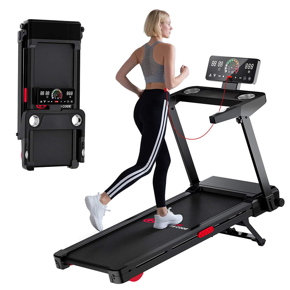 Folding Treadmill Q8, 1-12KM/H, 5% Manual Incline, Touch Control