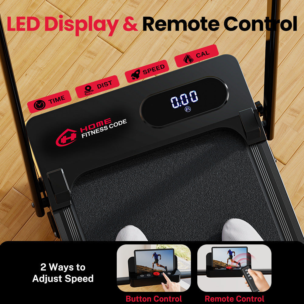 Folding Treadmill S1, Speed 1-6KM/H, 5% Manual Incline