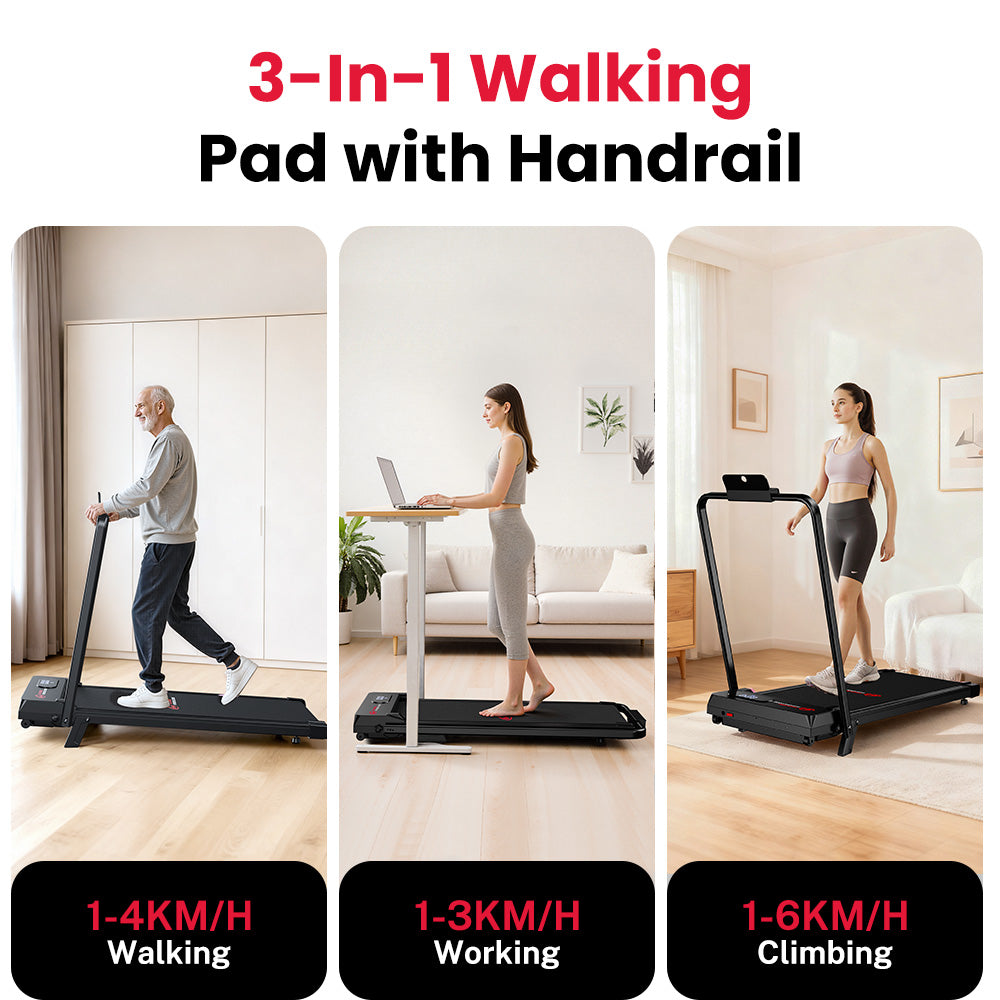 Folding Treadmill S1, Speed 1-6KM/H, 5% Manual Incline