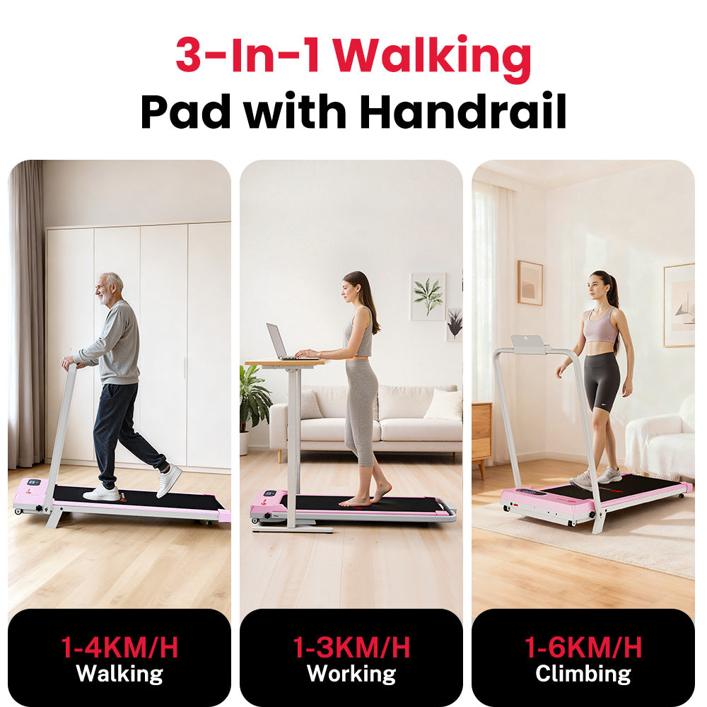 Folding Treadmill S1, Speed 1-6KM/H, 5% Manual Incline