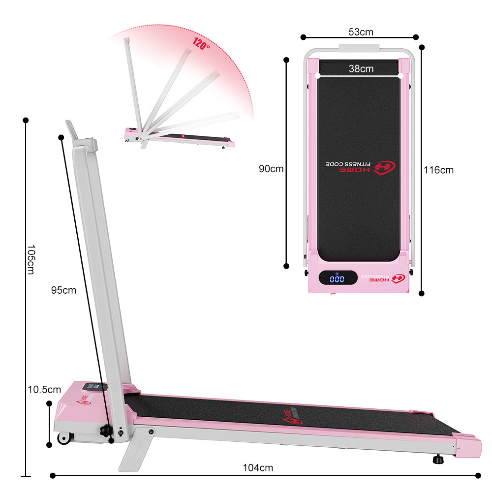 Folding Treadmill S1, Speed 1-6KM/H, 5% Manual Incline