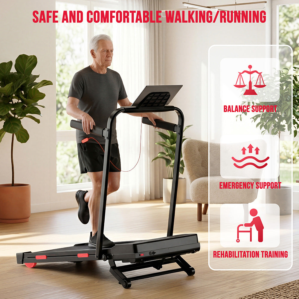 Folding Treadmill Y5 with Brushless Motor, 0%-15% Auto Incline