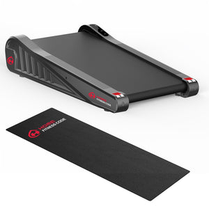Under Desk Walking Pad Motorised Treadmill 1-6KM/H with 5% Incline LED Display Compact Fit for Home and Office