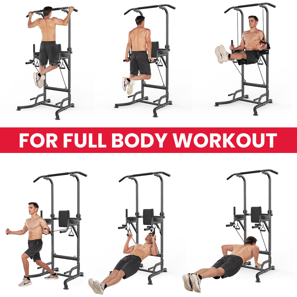 Power Tower Dip Station Pull Up Bar