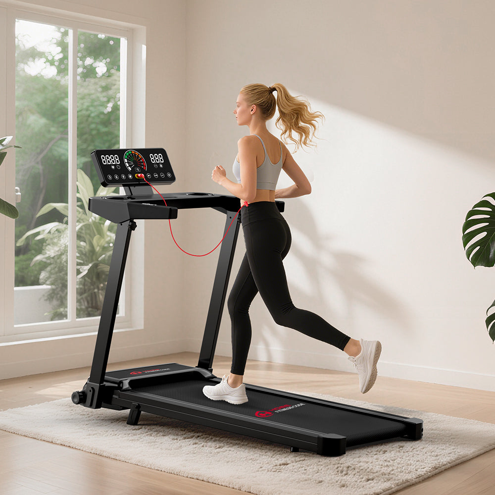 Folding Treadmill Q8, 1-12KM/H, 5% Manual Incline, Touch Control