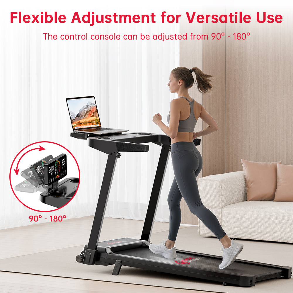 Folding Treadmill Q8 Pro, 1-14KM/H, 20% Auto Incline, Touch Control