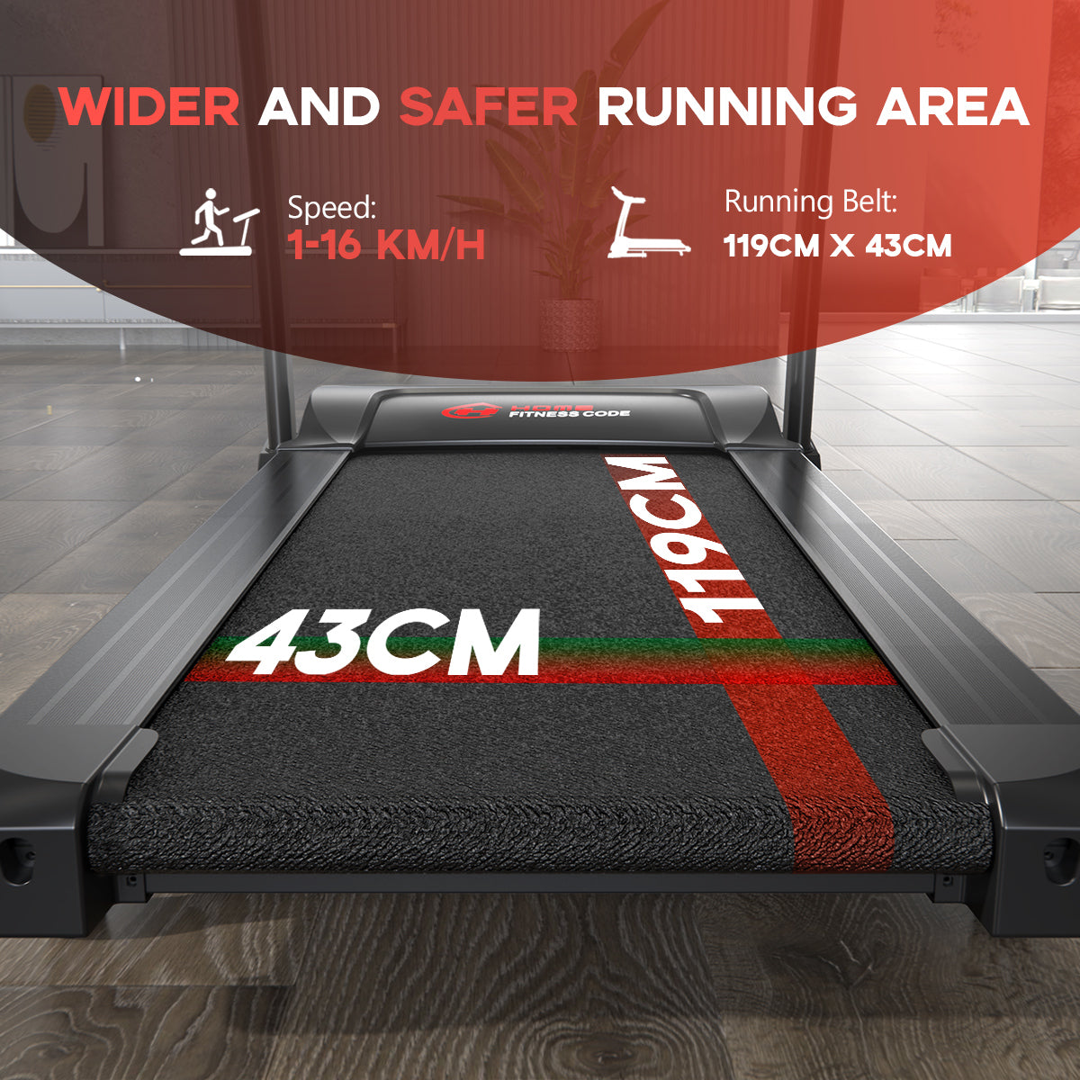 Folding Treadmill TD243B, 1-16KM/H Speed, 0-15% Auto Incline