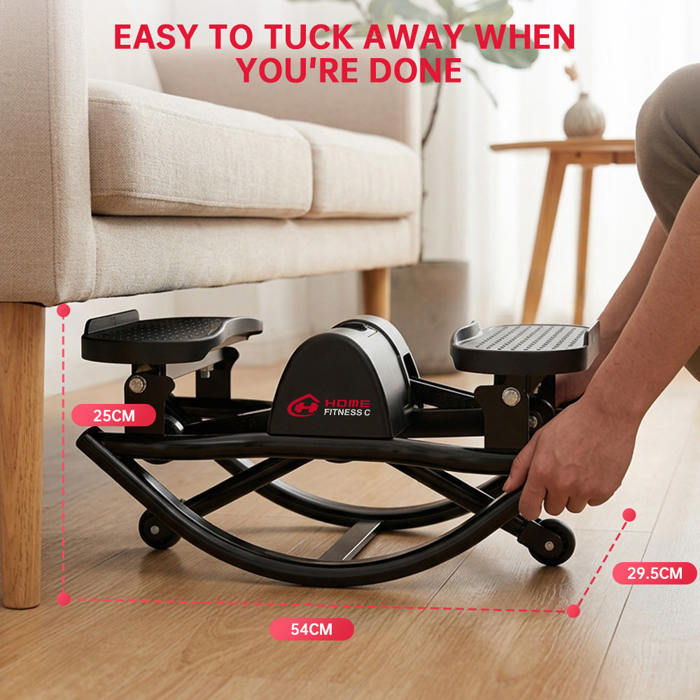 U-Shaped Rock Stepper, with Resistance Bands & Non-Slip Mat
