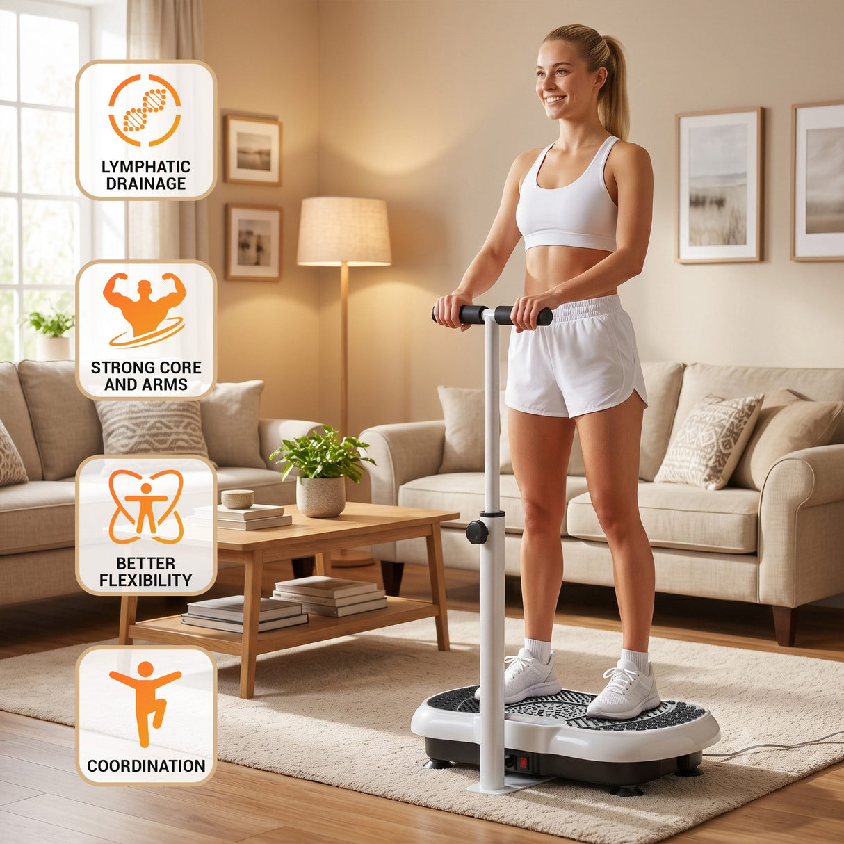 Vibration Platform with Adjustable Handles