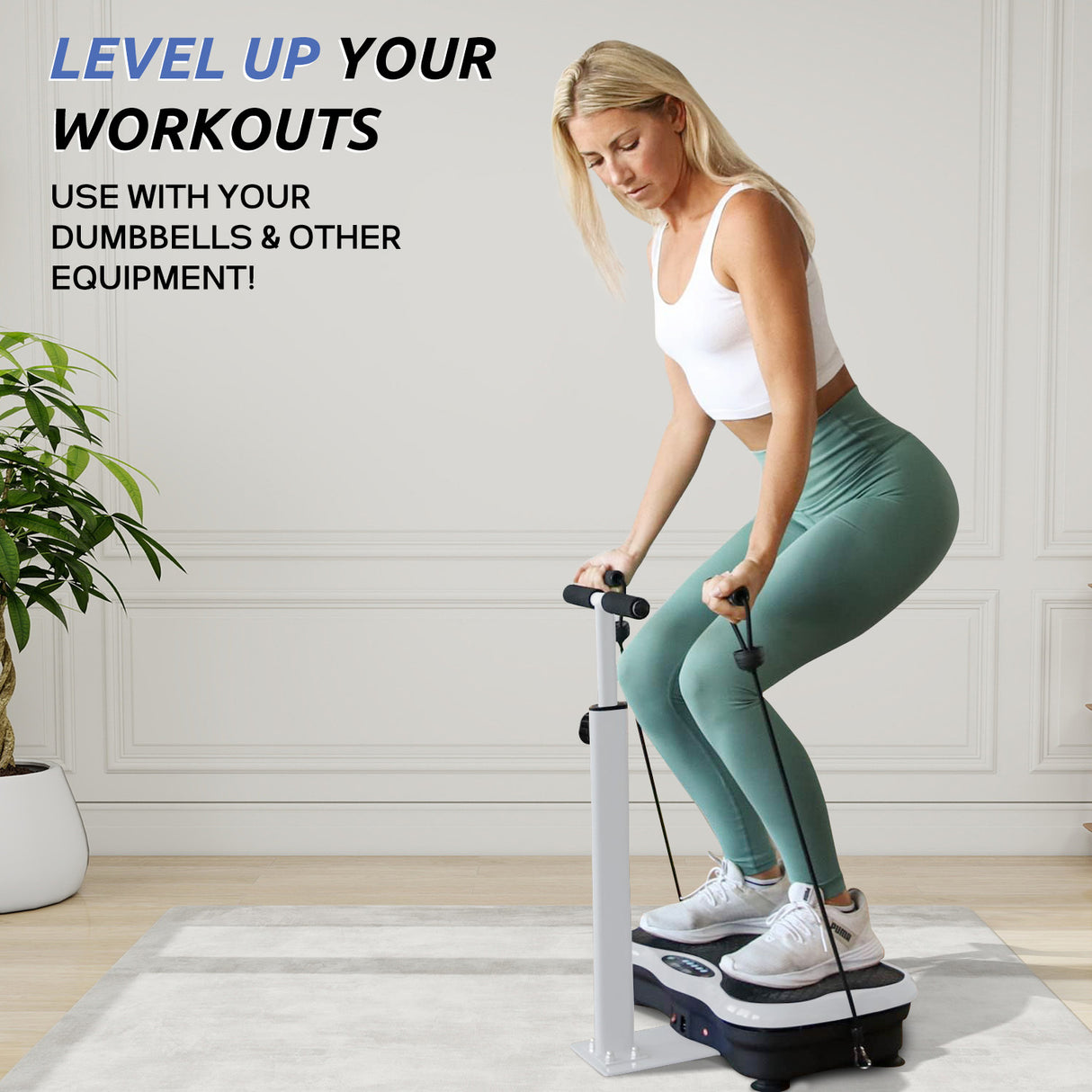 Vibration Platform with Adjustable Handles
