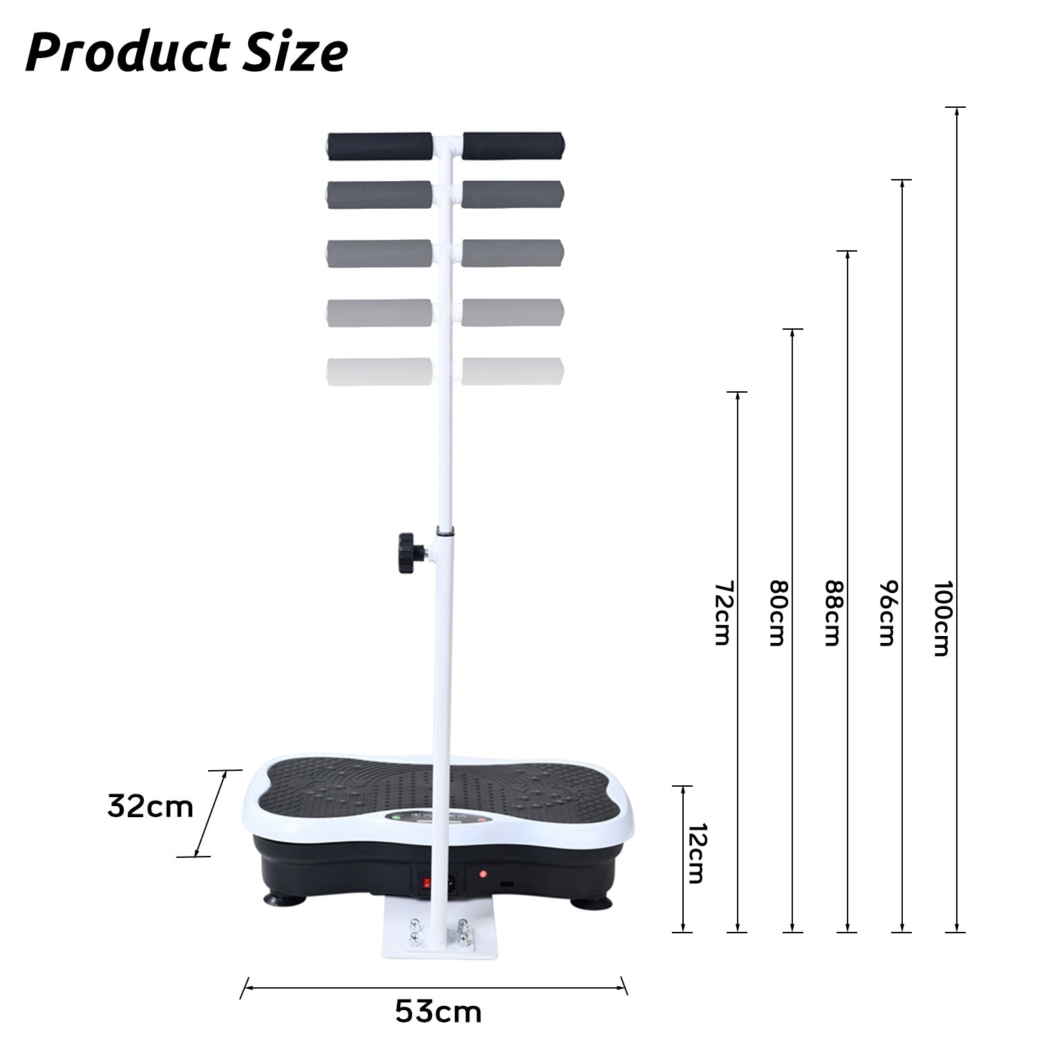 Vibration Platform with Adjustable Handles