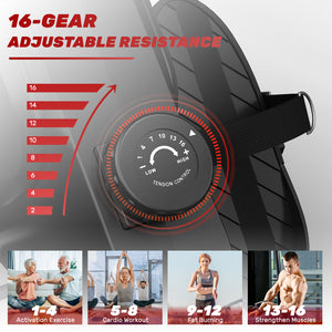 Magnetic Rowing Machine for Home Gym Office Workout 16 Level Adjustable Resistance with LCD Monitor