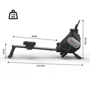 Magnetic Rowing Machine for Home Gym Office Workout 16 Level Adjustable Resistance with LCD Monitor