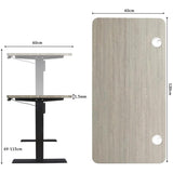 Electric Standing Desk Height Adjustable, 120x60cm
