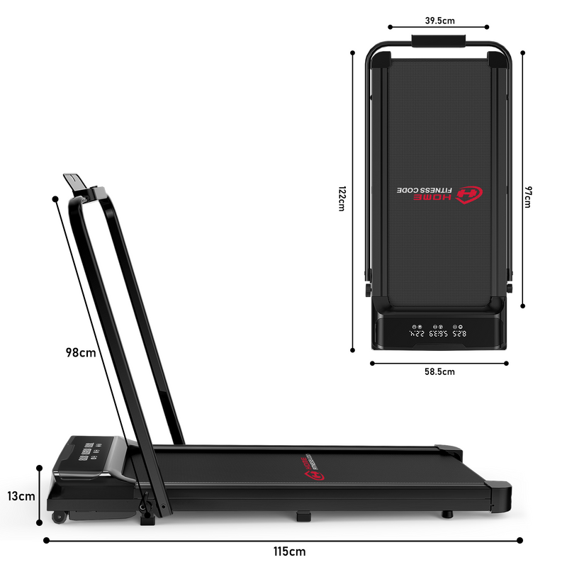 Brushless Motor Treadmill Walking Pad 1-10KM/H Under Desk Treadmill wi ...