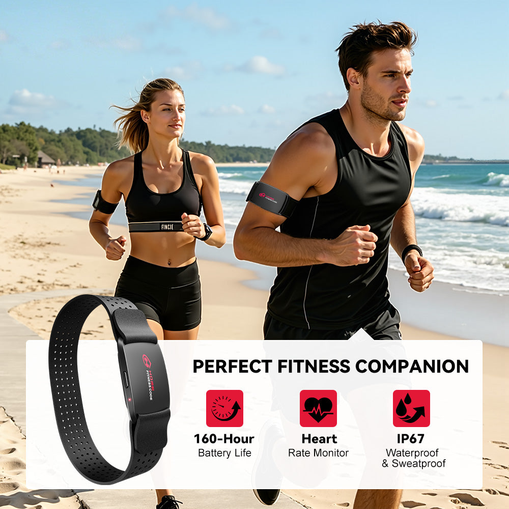 HRM Heart Rate Monitor Armband HF01, Bluetooth 6.0, IP67 Waterproof