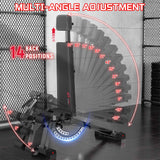 Foldable Workout Bench E1, 14 Back Positions, 540KG Weight Capacity