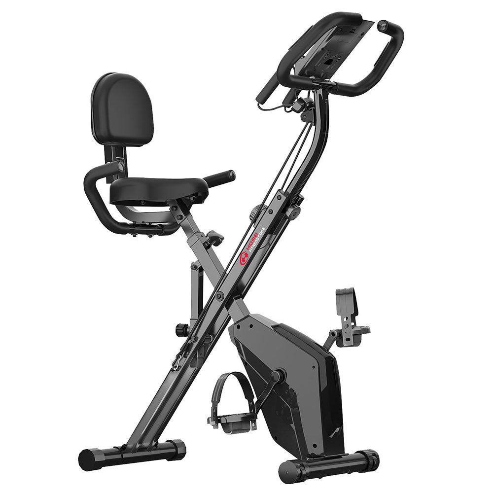 Exercise Bike, Foldable Indoor Cycling Bike Space Saving Foldable Exercise Bike (New Version)