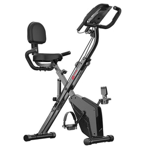 Exercise Bike, Foldable Indoor Cycling Bike Space Saving Foldable Exercise Bike (New Version)