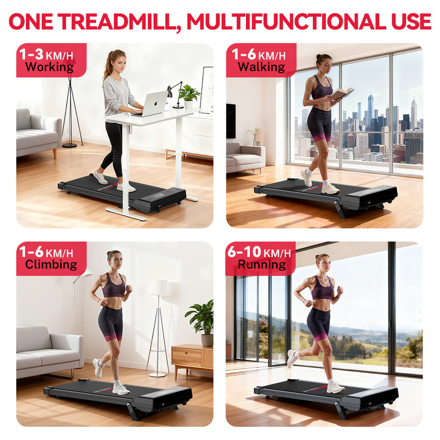 Treadmill C1, Speed 1-10KM/H, 5% Manual Incline – HomeFitnessCode ...