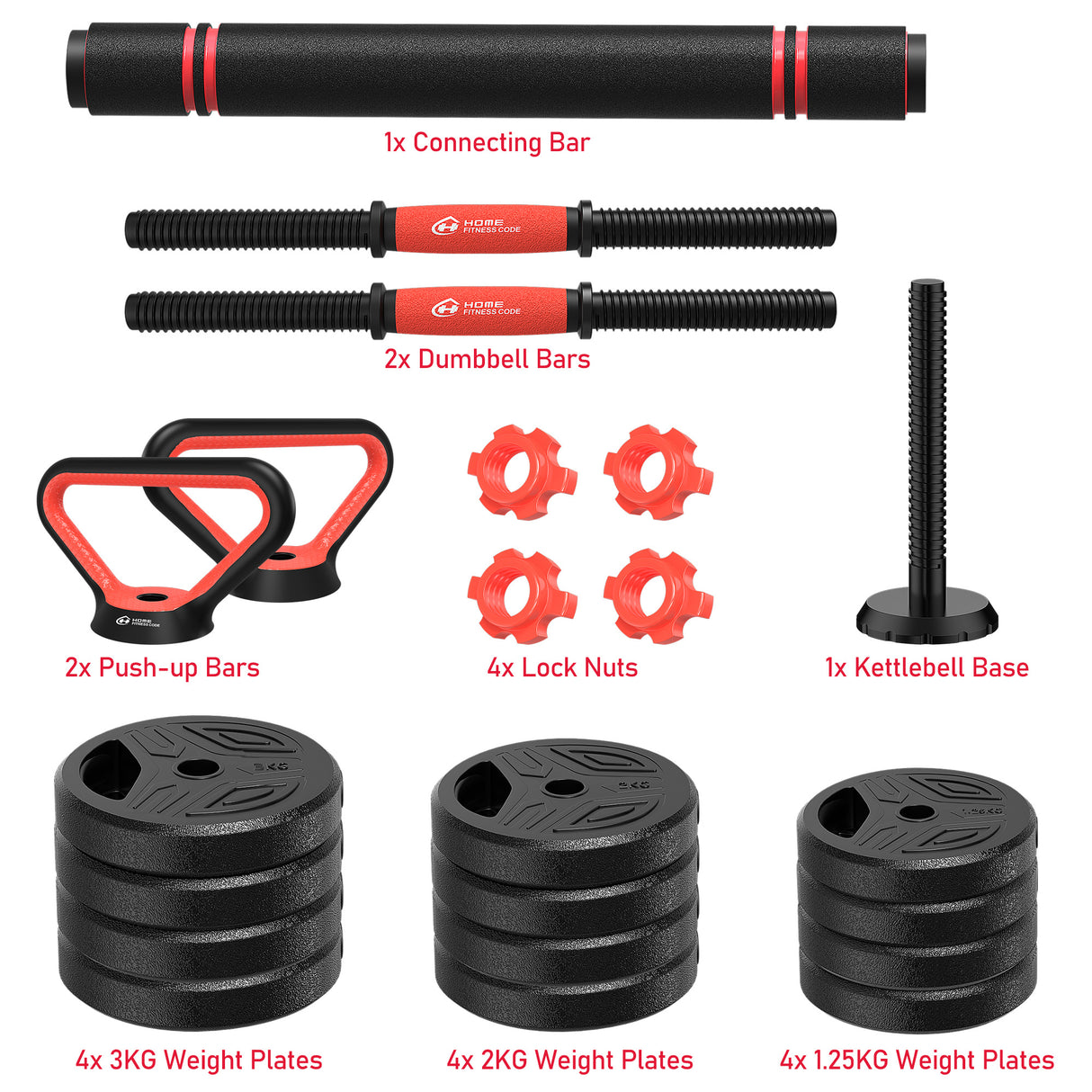 4-In-1 Multifunctional Dumbbell Set