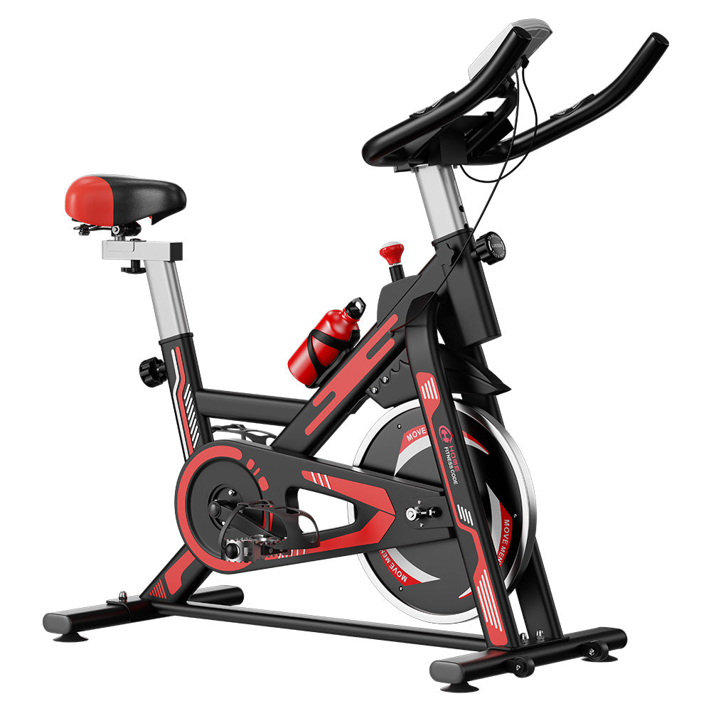 Exercise Bike Indoor Stationary Cycling Bike with LCD Display for Home Cardio Gym