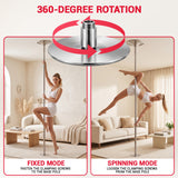 Height Adjustable Fitness Dance Pole Kit