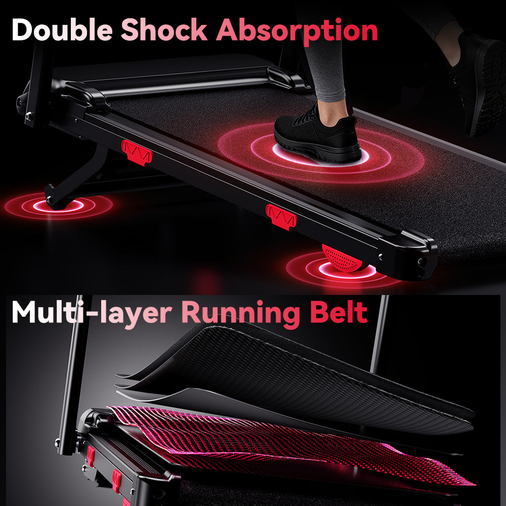 Folding Treadmill Q5 with Incline, Brushless Motor, Speed 1-12KM/H