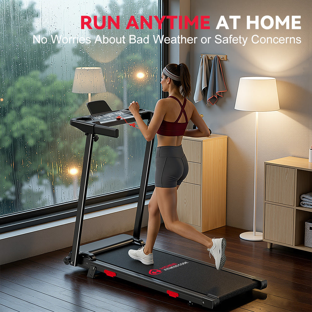 Folding Treadmill Q5 with Incline, Brushless Motor, Speed 1-12KM/H