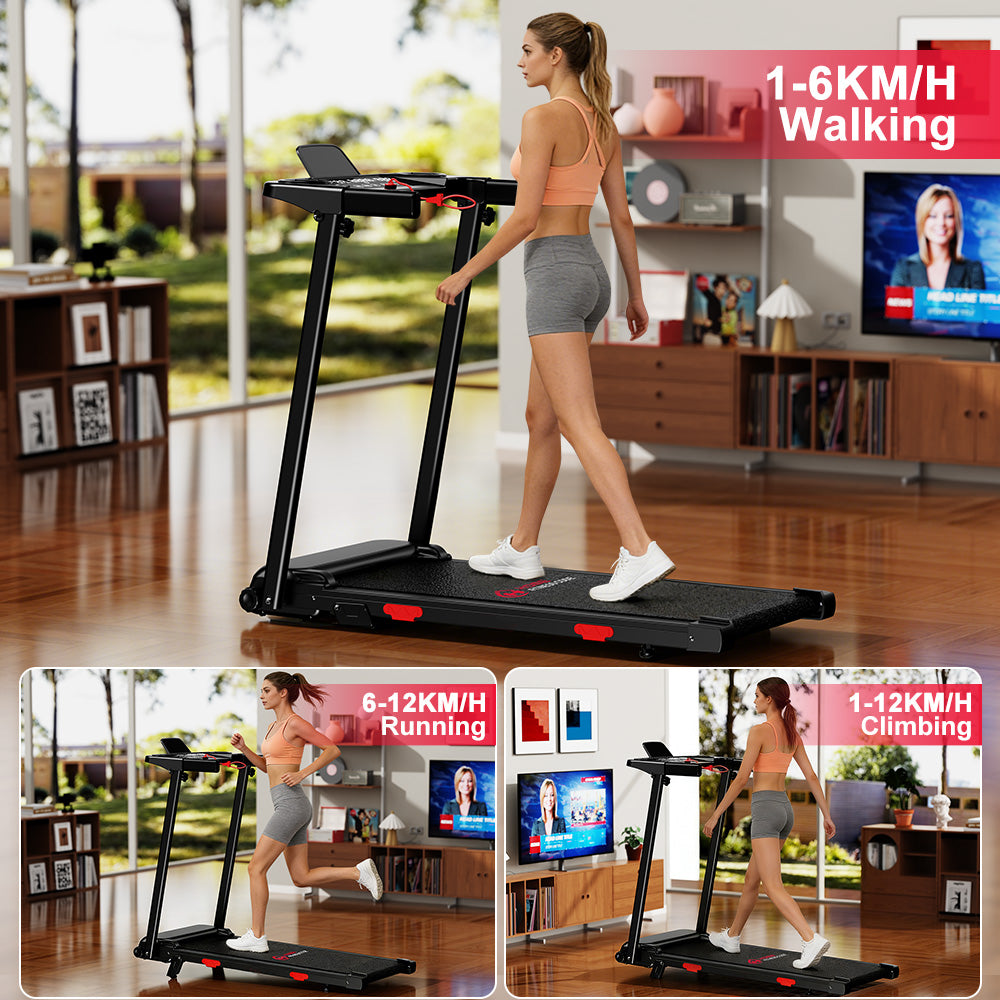 Folding Treadmill Q5 with Incline, Brushless Motor, Speed 1-12KM/H