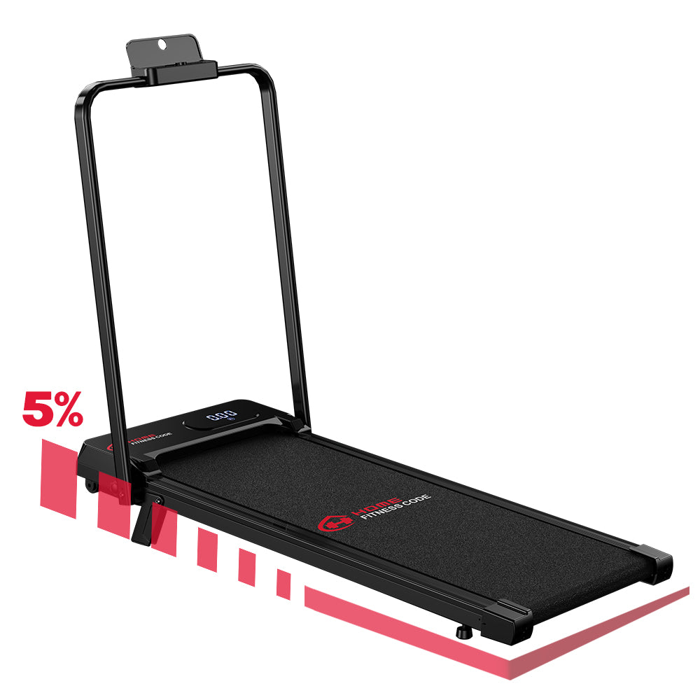 Folding Treadmill S1, Speed 1-6KM/H, 5% Manual Incline