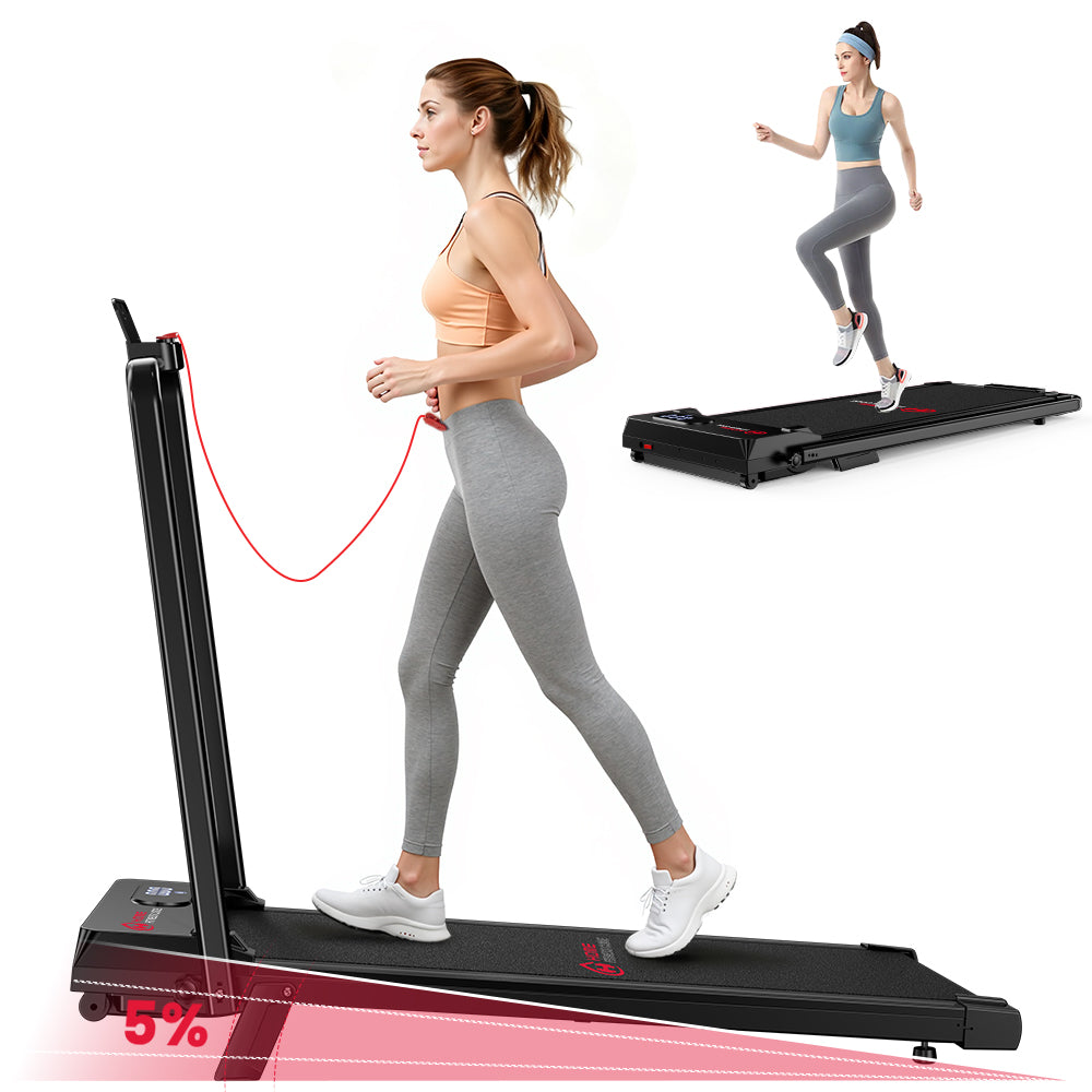 Folding Treadmill S1, Speed 1-6KM/H, 5% Manual Incline