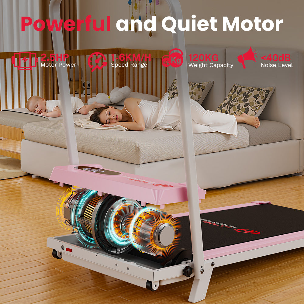 Folding Treadmill S1, Speed 1-6KM/H, 5% Manual Incline