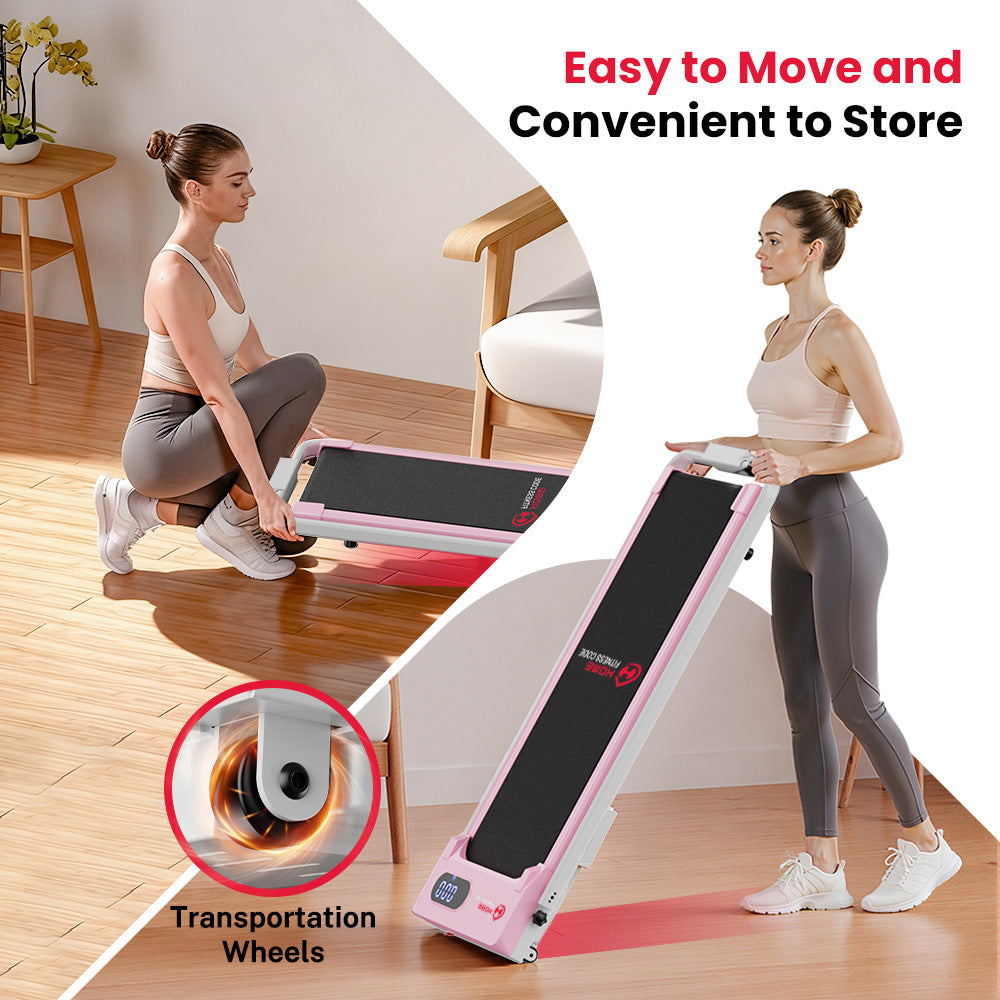 フィットネスウェア ホワイトとピンク Treadmill S1, Speed 1-6KM/H – HomeFitnessCode - United Kingdom