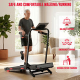 Folding Treadmill Y5 with Brushless Motor, 0%-15% Auto Incline