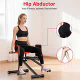 Hip Abductor & Adductor Machine, 2-Level Adjustable Resistance