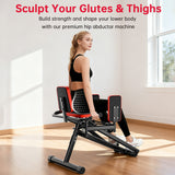 Hip Abductor & Adductor Machine, 2-Level Adjustable Resistance