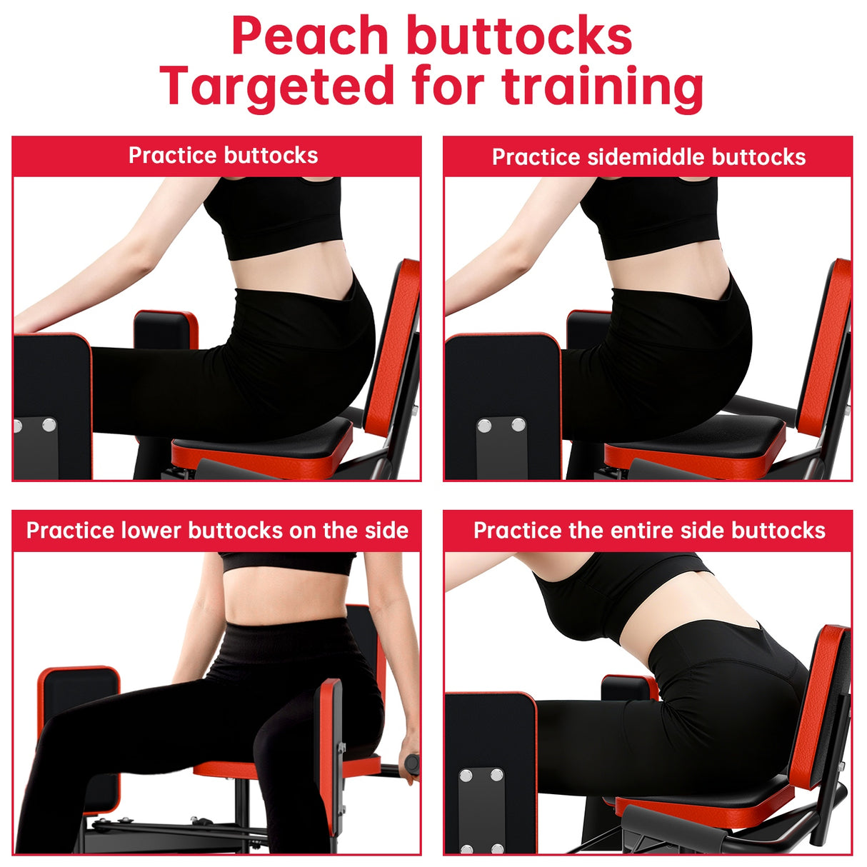 Hip Abductor & Adductor Machine, 2-Level Adjustable Resistance