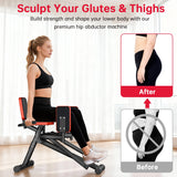 Hip Abductor & Adductor Machine, 2-Level Adjustable Resistance