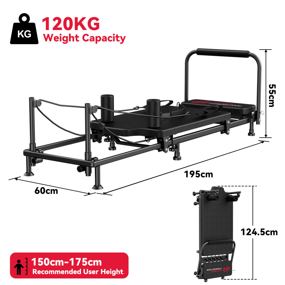 Fodable Pilates Reformer Machine
