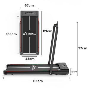 Under Desk Treadmill, 2 in 1 Folding Treadmill, Walking Pad with Bluetooth Speaker, Walking Jogging for Home Office