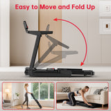 Folding Treadmill Q8, Speed 1-12KM/H, 5% Manual Incline