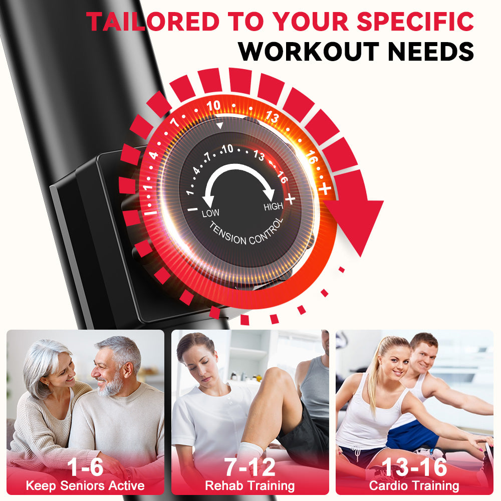 Recumbent Exercise Bike X1, 16-Level Resistance