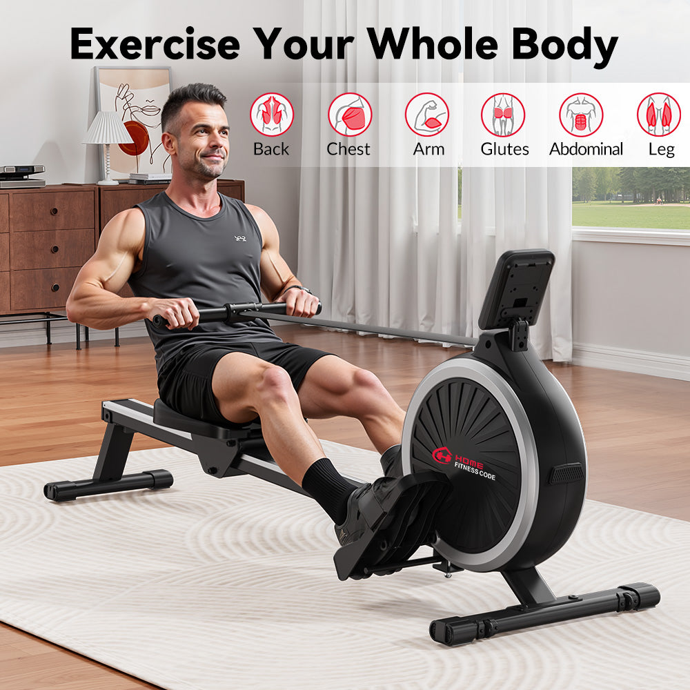Magnetic Rowing Machine, 16-Level Resistance