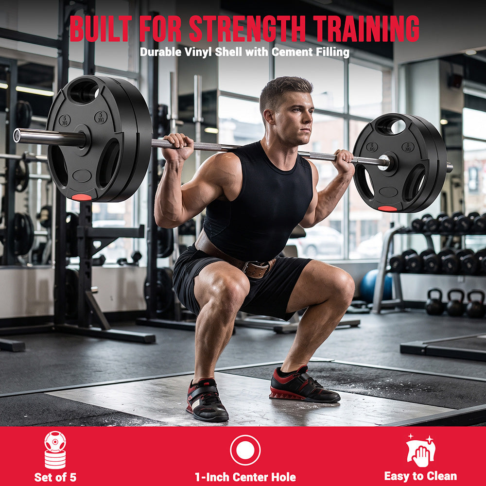 1-Inch Standard Weight Plates 5 x 5KG