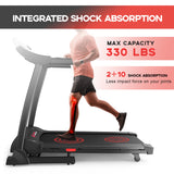 Folding Treadmill TD243B, 1-16KM/H Speed, 0-15% Auto Incline