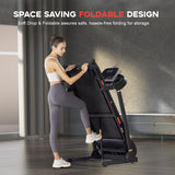 Folding Treadmill TD243B, 1-16KM/H Speed, 0-15% Auto Incline
